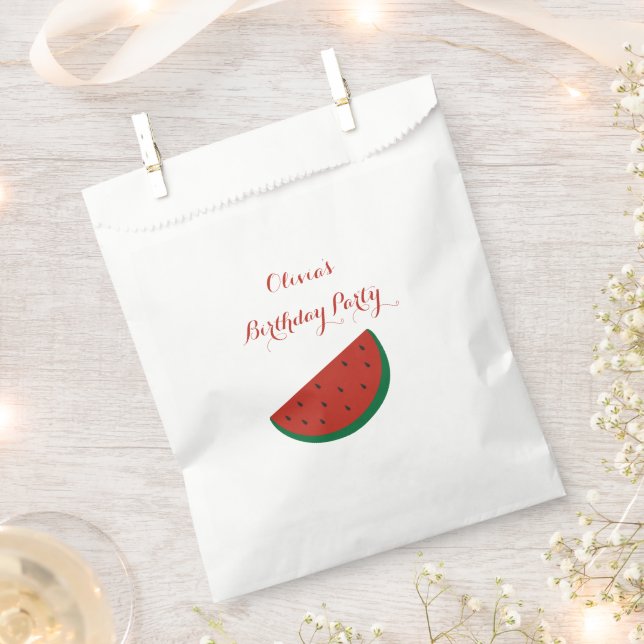 Sachets En Papier Fête d'été Red Melon Watermelon (Coupé)