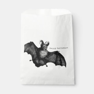 Sachets En Papier Fête d'Halloween Vintage de chauve-souris déplaisa