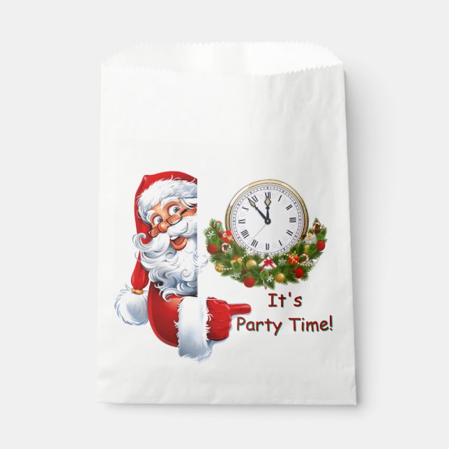 Sachets En Papier Fête du Père Noël (Devant)