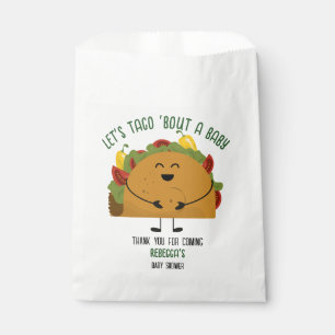 Sachets En Papier Fête mexicaine, taco parle d'un baby shower bébé
