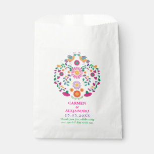 Sachets En Papier Fête mexicaine Whimsical Inséparables Mariage