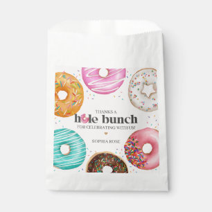 Sachets En Papier Fête ou Baby shower d'anniversaire de Donut arrosé