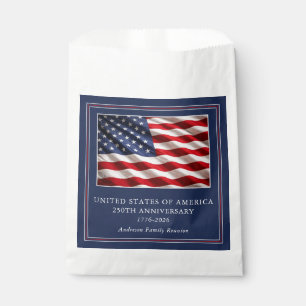 Sachets En Papier Fête patriotique du 250e anniversaire des États-Un