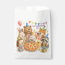 Fête Pizza & Pyjama Animaux Mignons