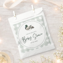 Fête Prénatale Bébé Canard Colvert, Thème Vert Neu