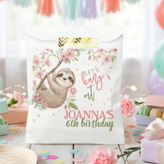 Sachets En Papier Fêtons l'anniversaire des enfants paresseux