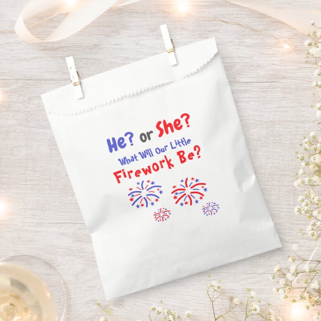 Sachets En Papier Feu d'artifice de la révélation du genre américain (Coupé)
