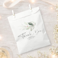 Feuillage Rose Gold Élégant Merci
