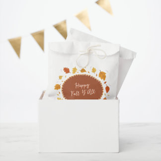 Sachets En Papier Feuilles d'automne Joyeuse Action de grâce Friends