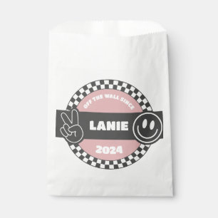 Sachets En Papier Filles À damiers Skateboard Super Rad Anniversaire
