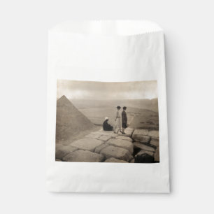 Sachets En Papier Flapper Girls Sunrise Khufu Pyramid, Égypte 1920