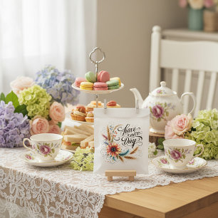 Sachets En Papier Fleur de bonne journée