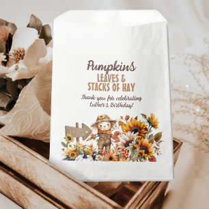 Sachets En Papier Fleur de soleil de l'automne de Scarecrow Annivers