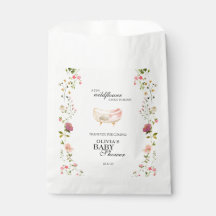 Fleur sauvage Chic Boho Floral Baby shower Souveni
