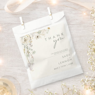 Sachets En Papier Fleur sauvage lunatique   Pré ivoire