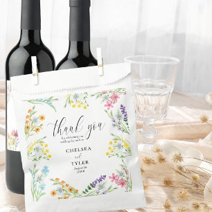 Sachets En Papier Fleur sauvage Meadow Joli Mariage Merci
