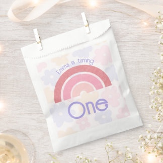 Sachets En Papier Fleurs Arc-en-ciel Anniversaire