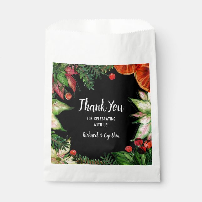 Sachets En Papier Fleurs Chic Baies Orange Slices (Devant)