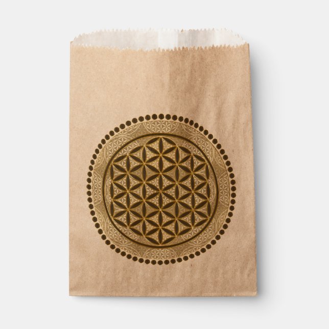 Sachets En Papier FLEURS DE VIE - Symbole de géométrie sacrée Art 2  (Devant)