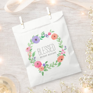 Sachets En Papier Fleurs roses printanières bénies au-delà de toute