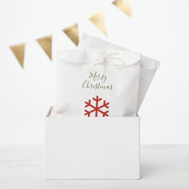 Sachets En Papier Flocon de neige de Noël (Fête)
