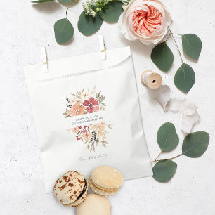 Sachets En Papier Flore simple Merci d'anniversaire