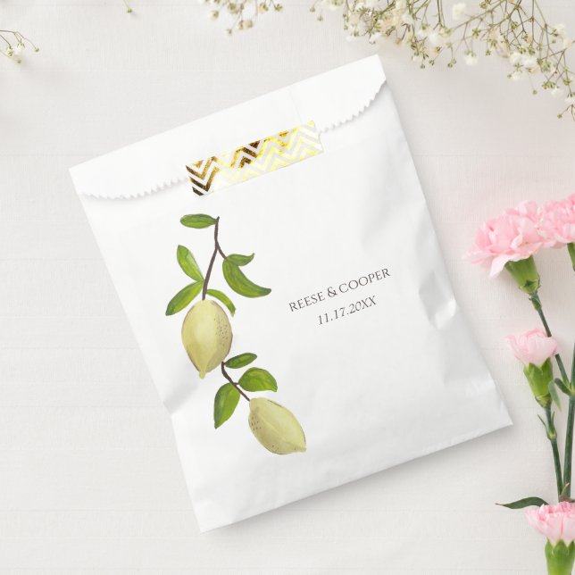 Sachets En Papier Fresh Citrus Painted Lemons Modern Mediterranean (Scellé)