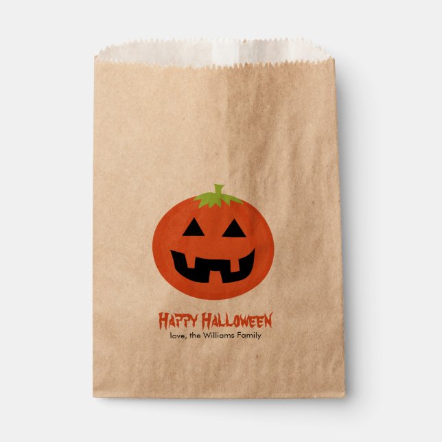 Sachets En Papier Fun Jack-O-Lantern Halloween Party (Devant)