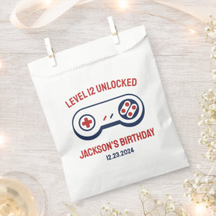 Sachets En Papier Gamer Niveau de jeu vidéo déverrouillé Jeux Annive