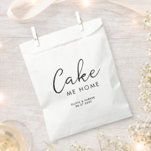 Sachets En Papier Gâteau Moderne Me Home Cadeau de Remerciement de M