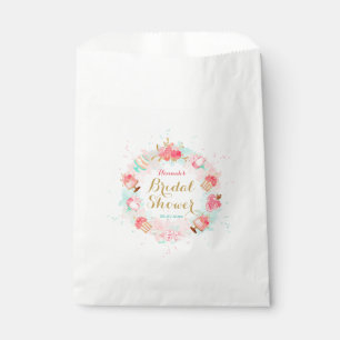 Sachets En Papier Gâteau rose Floral Fête des mariées de  Favoriser 