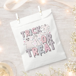 Sachets En Papier Ghosts Bats Pastel Trou ou Traiter Halloween