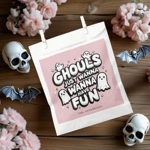 Sachets En Papier Ghouls veut juste s'amuser   Cute Pastel Halloween