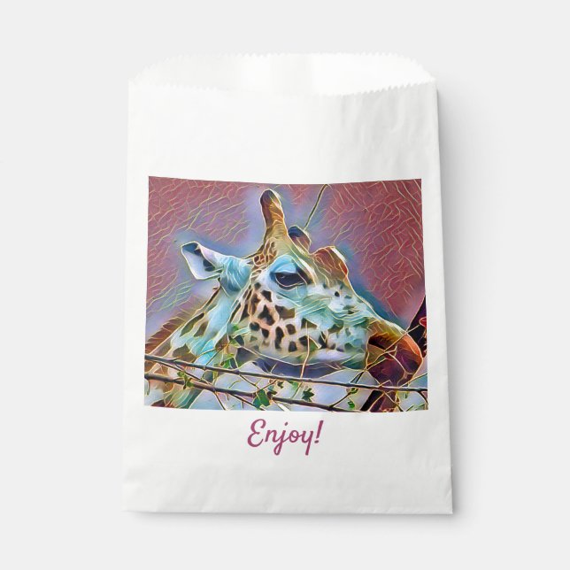 SACHETS EN PAPIER GIRAFFE (Devant)