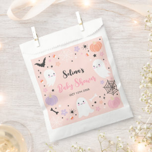 Sachets En Papier Girl Ghost Little Boo est due Baby shower d'Hallow