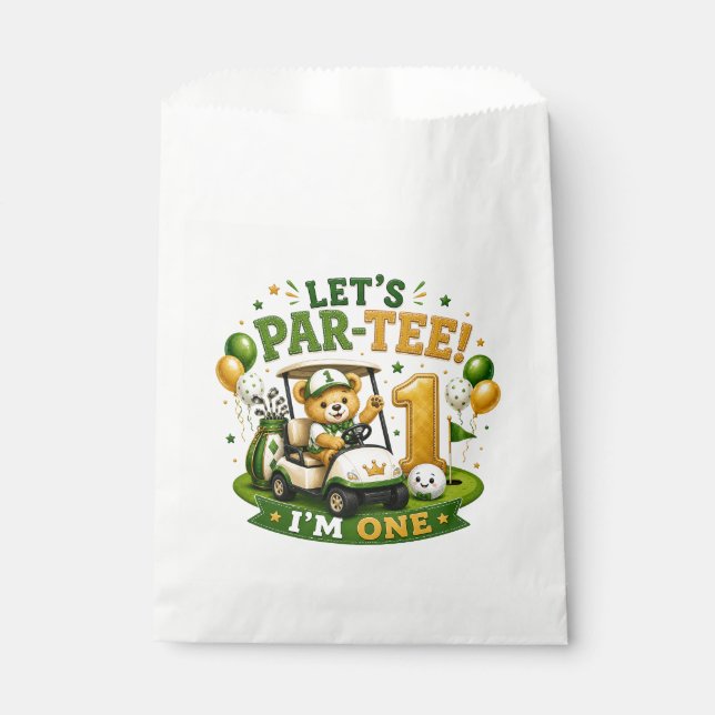 Sachets En Papier Golf 1er Anniversaire  (Devant)