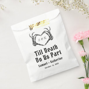 Sachets En Papier Gothique Romantique Squelette main Halloween Maria