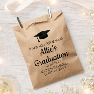 Sachets En Papier Graduation Party Congrat Grad Classe supérieure de
