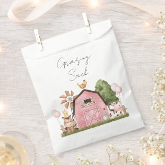Sachets En Papier Grange Rose Animal Party Grazing Sack Favoriser le