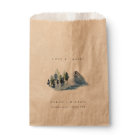 Green Blue Pine Woods Mariage de montagne Merci