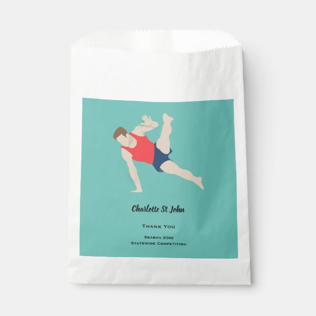 Sachets En Papier Gymnaste masculin (Devant)