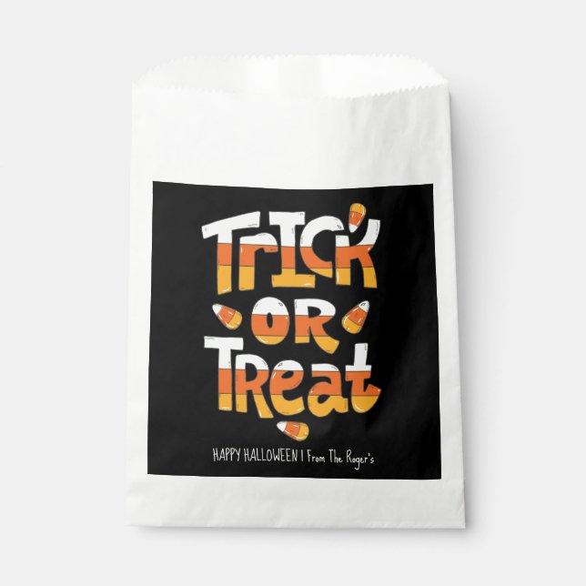 Sachets En Papier Halloween Baguette ou Baguette de bonbons (Devant)