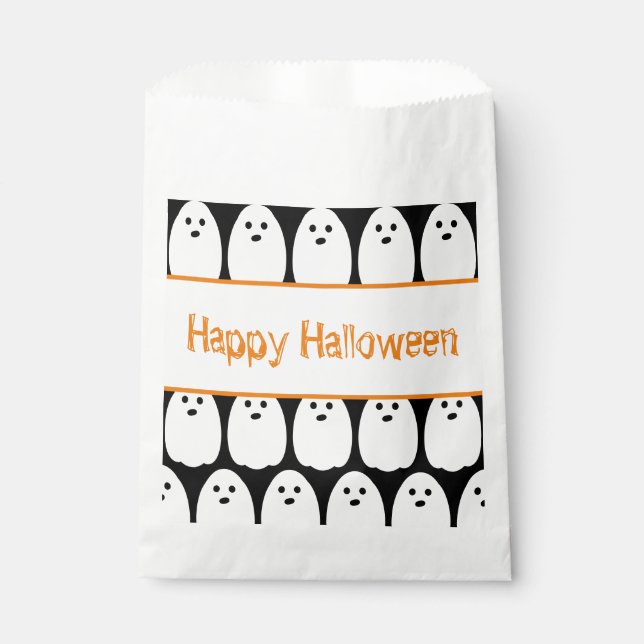 Sachets En Papier Halloween Cute Ghosts (Devant)
