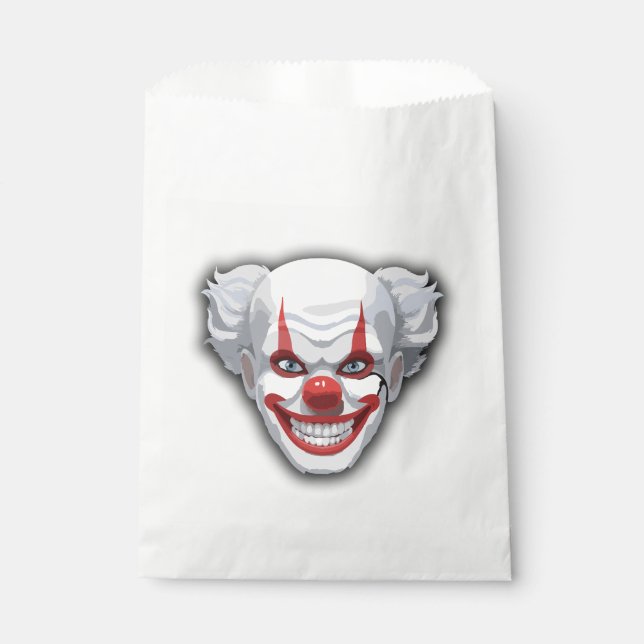 Sachets En Papier Halloween du Carnaval de Clown déplaisant (Devant)