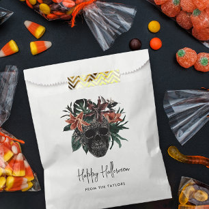 Sachets En Papier Halloween florale tropicale