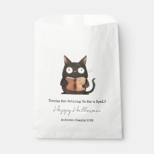 Sachets En Papier Halloween Merci Chat Famille