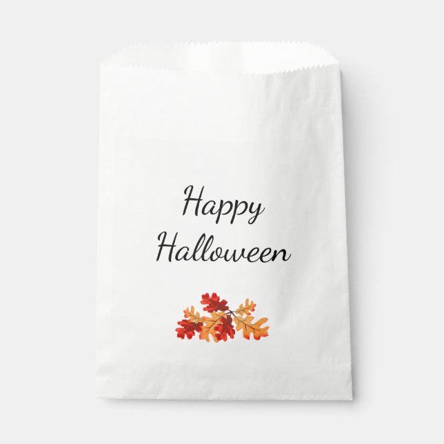 Sachets En Papier Halloween Party Élégant automne Foliing (Devant)