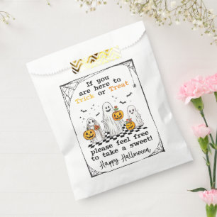 Sachets En Papier Halloween prendre un gâteau spiderweb bonbon sac b