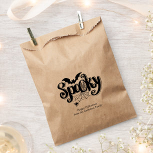 Sachets En Papier Halloween Spiderweb éffrayant