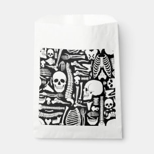 Sachets En Papier halloween squelette anatomique os motif